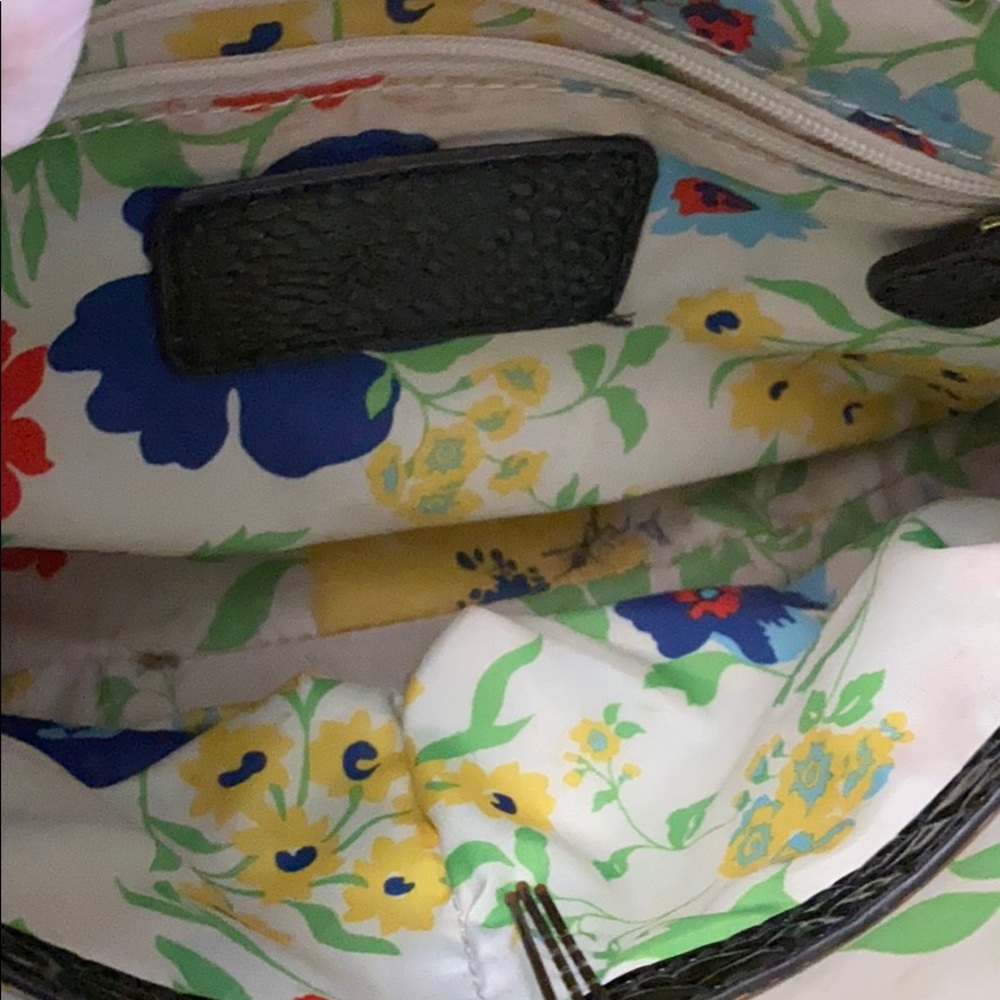 VINTAGE STYLE ANNE KLEIN CROC PATENT CHAIN BAG - Picture 5 of 6